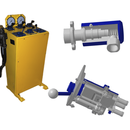Узлы пневматического управления буровыми установками